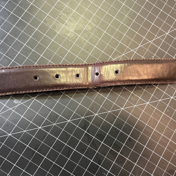 GUC Guess brown leather belt sz 40 - Picture 3 of 5